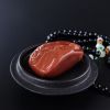 川料天然柿子红南红吊坠-红掌柜