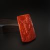 天然玫瑰红南红关羽吊坠-红掌柜