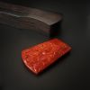 玫瑰红南红关羽吊坠-红掌柜