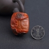 铁皮包浆料南红吊坠-红掌柜