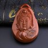 川红柿子红满肉观音吊坠-红掌柜珠宝