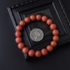 满色满肉南红圆珠手串-红掌柜