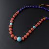 保山绣球珠南红青金佛珠手串-红掌柜