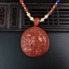 满肉柿子红南红牡丹项链-红掌柜