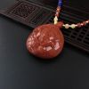 川料满肉南红牡丹项链-红掌柜
