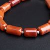 柿子红南红桶珠手串-红掌柜