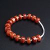 联合料天然南红隔片珠手串-红掌柜