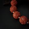 14mm川料天然南红貔貅珠手串-红掌柜