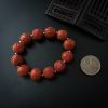 14mm柿子红南红貔貅珠手串-红掌柜