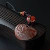 冰飘南红手把件 - 红掌柜