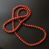 柿子红南红圆珠长项链 - 红掌柜
