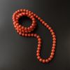 保山柿子红南红圆珠项链 - 红掌柜