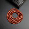 7.5mm川料极品柿子红南红项链-红掌柜