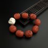 川料天然樱桃红南红佛头手串 - 红掌柜