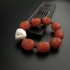天然樱桃红南红佛头手串 - 红掌柜
