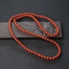 7.5mm柿子红南红珠链-红掌柜