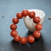 18mm柿子红南红单圈手串-红掌柜