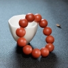 柿子红南红单圈手串-红掌柜