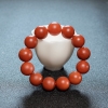 17mm柿子红南红手串-红掌柜