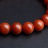 云南保山柿子红南红手串 - 红掌柜
