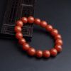 保山柿子红南红圆珠手串 - 红掌柜
