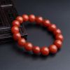 保山柿子红南红圆珠手串 - 红掌柜