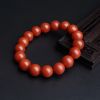 柿子红南红圆珠手串 - 红掌柜