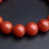 云南保山柿子红南红手串 - 红掌柜