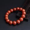柿子红南红圆珠手串 - 红掌柜