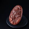玫瑰红南红罗汉吊坠 - 红掌柜