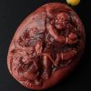 南红罗汉手把件 - 红掌柜