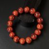 冻料柿子红南红手串-红掌柜