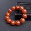 天然柿子红南红单圈手串-红掌柜