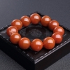川料天然南红单圈手串-红掌柜