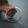 四川天然樱桃红南红手镯-红掌柜