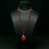 火焰纹南红随形项链-红掌柜