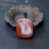 天然南红蝶恋花吊坠-红掌柜