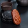 天然柿子红南红弥勒佛吊坠-红掌柜