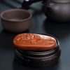 川料天然柿子红南红吊坠-红掌柜