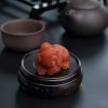 川料天然樱桃红南红狗吊坠 - 红掌柜
