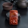 玫瑰红南红弥勒佛吊坠-红掌柜