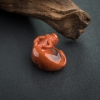 天然南红牛吊坠-红掌柜