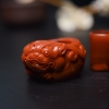 天然南红貔貅戒指-红掌柜