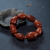 天然火焰纹南红桶珠单圈手串-红掌柜
