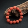 15.5mm柿子红南红回文珠手串-红掌柜