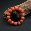 柿子红南红南瓜珠手串-红掌柜