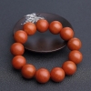 17mm保山天然柿子红南红手串-红掌柜
