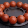天然柿子红南红手串-红掌柜