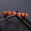 天然樱桃红南红佛头珠单圈手串-红掌柜
