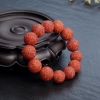 柿子红南红回纹珠单圈手串-红掌柜
